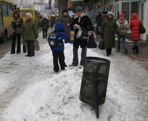 Симферополь воюет со снегом 