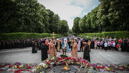 Молебен в честь дня Победы