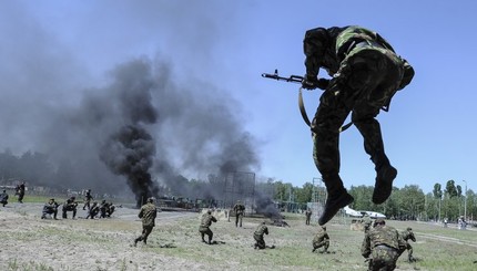 Учения Национальной гвардии под Киевом