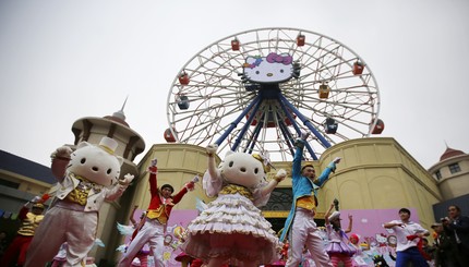 В Китае открыли парк развлечений Hello Kitty