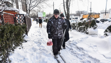 Одессу засыпало снегом