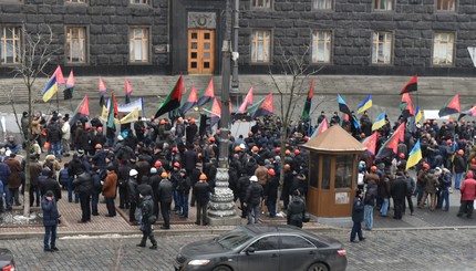 На акцию в столицу съехалось около тысячи горняков