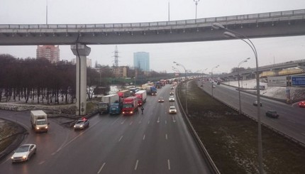 Митинг дальнобойщиков в Москве