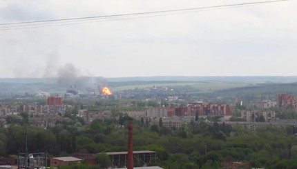 Взрыв в окресностях Славянска