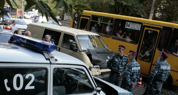 Во Львове милиционер совершил ДТП 