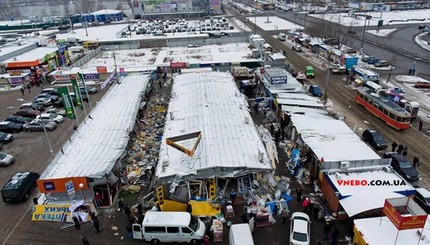 Появилось видео с высоты птичего полета, как выглядит Оболонь после сноса киосков