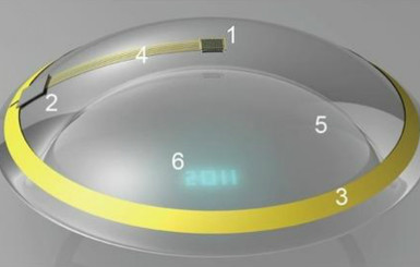 Контактные линзы превратили в светодиодный дисплей