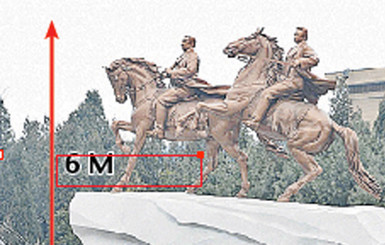 Ким Чен Ира отлили в бронзе