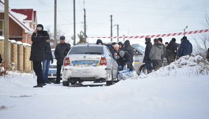 Фото с места перестрелки полицейских в Княжичах