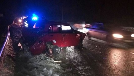 Авария под Харьковом: фото с места события