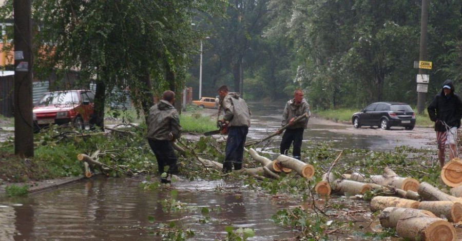 Ураган обошелся городу в три с лишним миллиона гривен 