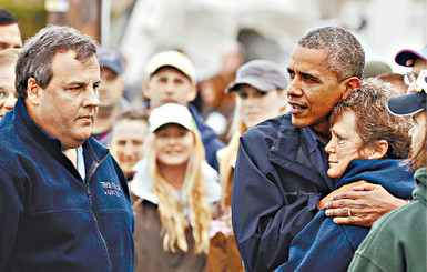 Обаму испытали штормом 