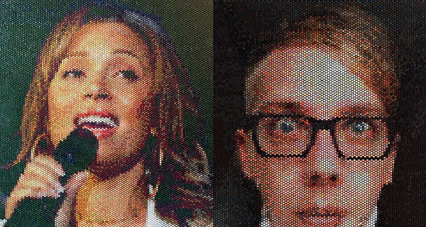 Американец создал поразительные портреты из упаковочной пленки