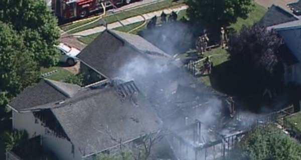 В Индиане частный самолет упал на жилой дом