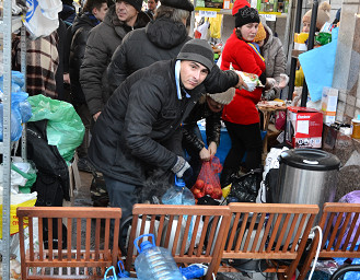 Митингующих на Евромайдане косит грипп и кишечная инфекция