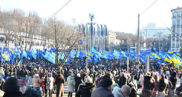 На митинге в поддержку власти милиция насчитала 60 тысяч человек