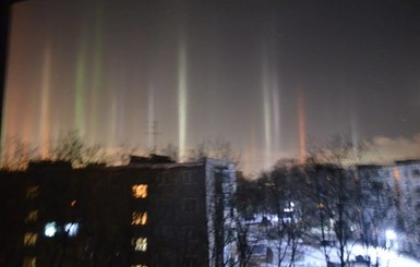 Харьковчане любуются по ночам полярным сиянием