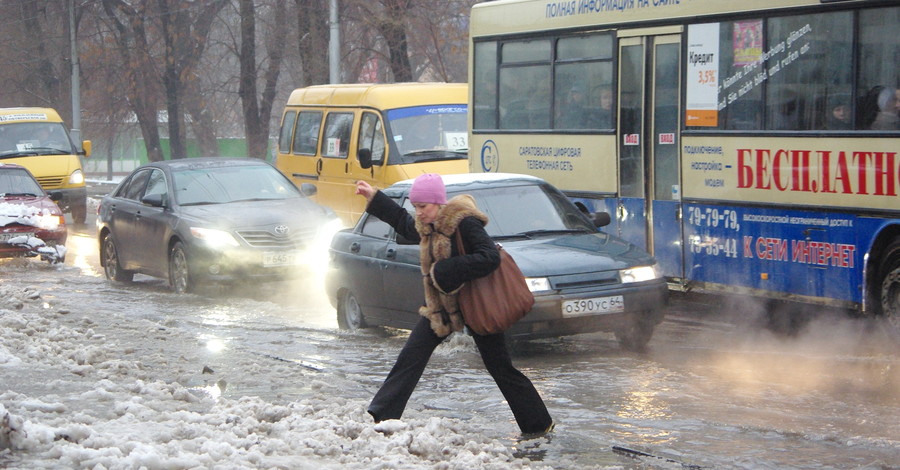 Наступающее потепление угрожает Донецку подтоплением