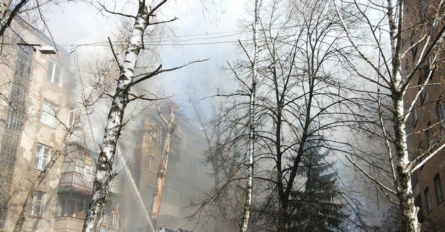 В центре Харькова сгорела квартира