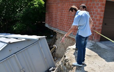 В Киеве начался сезон оползней