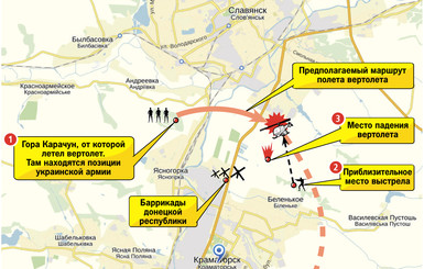 Вертолет сбит над Славянском: как все происходило 