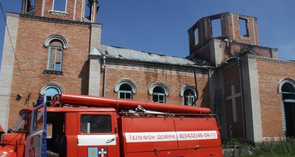 В Винницкой области сгорела церковь