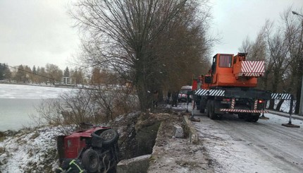 Волынские села остались без газа из-за аварии с молоковозом