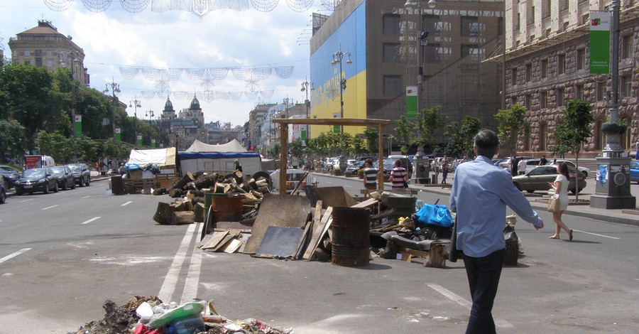 Майдан планируют уменьшить в два раза