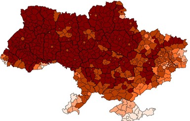 За июль численность украинцев уменьшилась на семь тысяч