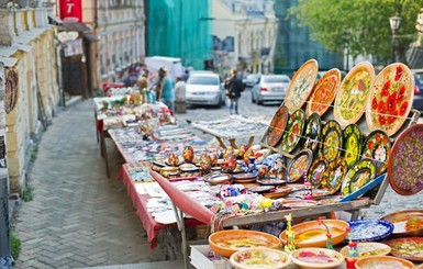 Виталий Кличко решил разогнать торговцев на Андреевском спуске