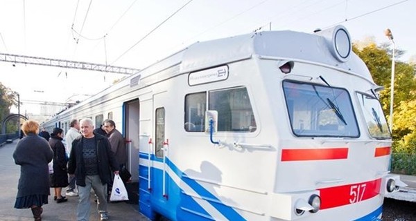 В Киеве поломалась городская электричка