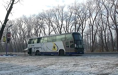 Гаишники спасли пассажиров автобуса Москва- Киев от холода