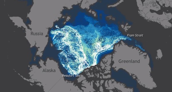 Ученые показали таяние ледников Арктики