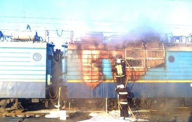 В Винницкой области горел поезд с углем