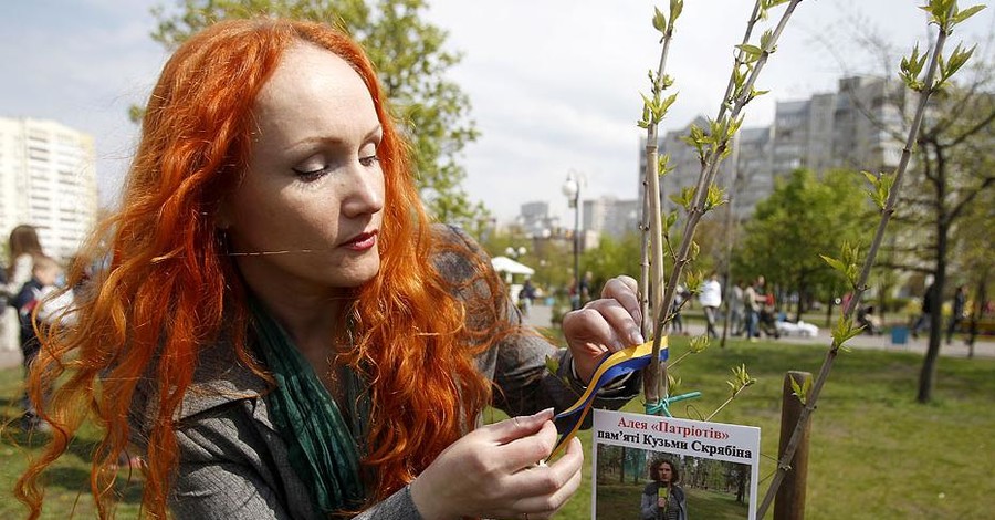 В Киеве на кленах написали песни 