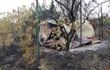 Под Одессой сгорел дачный поселок