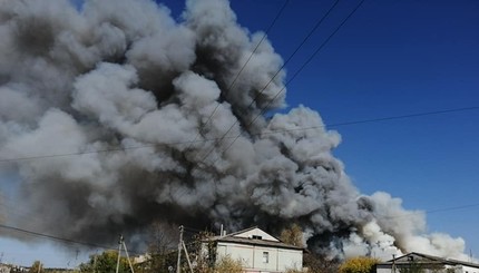 Взрыв электроподстанции у сел Артема и Нижнетёплое