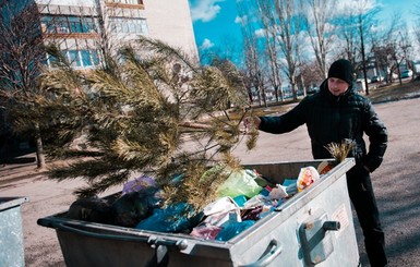 В Киеве открыли пункты приема елок