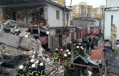 Появилось видео с места взрыва в Киеве