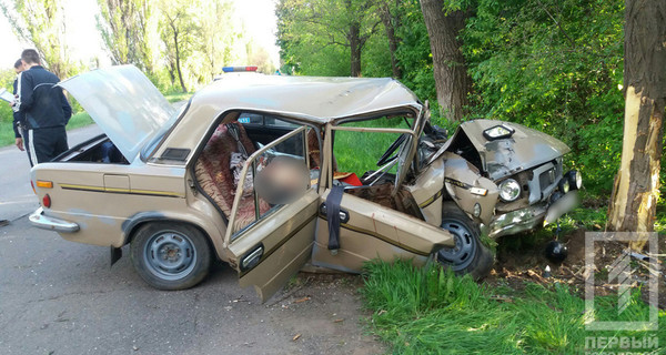 В Кривом Роге машина с тремя священниками врезалась в дерево