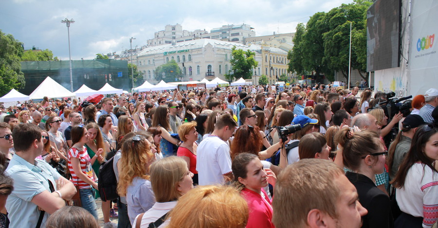 В Киеве провели массовый урок английского языка