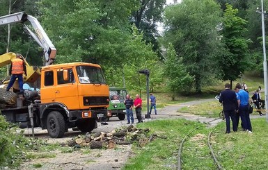 В Днепре в детском парке пострадали полуторагодовалая девочка и двое мужчин