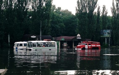 Черкассы ушли под воду