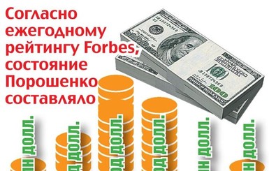 За год Порошенко стал богаче на 100 миллионов долларов