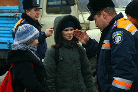 В Вышгороде «воспитывали» пешеходов 