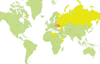 5 стран, опасных для украинцев