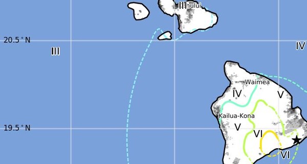 На Гавайях произошло мощное землетрясение силой 6,9