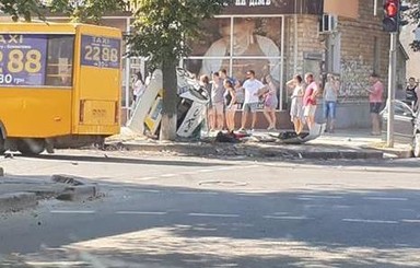 ДТП с патрульными в Сумах: пострадали полицейские и пешеходы