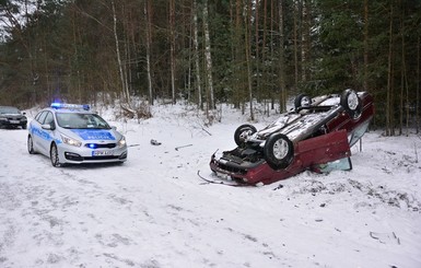 В Польше украинец попал в аварию 