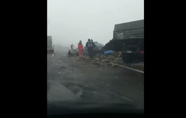 В интернете показали трассу Одесса - Киев: вместо асфальта - ямы, а вдоль дороги - множество ДТП